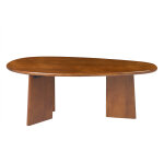 Miliboo table basse design en bois manguier massif teint� l100 cm wonka