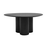 Miliboo table basse design bois noir l78 cm hollen