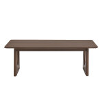 Miliboo table basse design rectangulaire en bois fonc� noyer l120 cm kuala