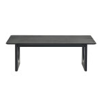 Miliboo table basse design rectangulaire noir l120 cm kuala