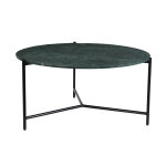 Miliboo table basse design ronde en marbre vert d90 cm bumcello