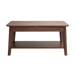 Miliboo table basse extensible rectangulaire en bois fonc� l90 - 120 cm vili