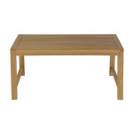 Miliboo table basse de jardin rectangulaire en bois teck massif l100 cm sunda