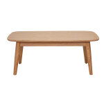 Miliboo table basse rectangulaire bois clair fr�ne l100 cm nordeco