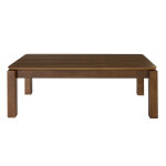 Miliboo table basse rectangulaire en bois fonc� noyer l120 cm raya
