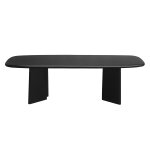 Miliboo table basse rectangulaire en bois manguier massif teint� noir l120 cm sota
