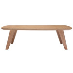 Miliboo table basse rectangulaire scandinave bois clair l120cm fifties