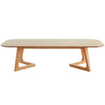Miliboo table basse rectangulaire scandinave bois clair l150 cm juke