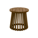 Miliboo table basse ronde en bois massif d40 cm - nassau