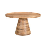 Miliboo table basse ronde en bois massif d80 cm matera
