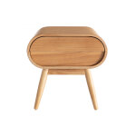 Miliboo table de chevet avec tiroir vintage bois clair bjorg