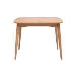 Miliboo table extensible rallonges int�gr�es carr�e en bois clair ch�ne l100 - 140 cm helma