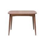 Miliboo table extensible rallonges int�gr�es carr�e en bois fonc� noyer l100 - 140 cm helma