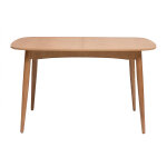 Miliboo table extensible rallonges int�gr�es rectangulaire en bois clair ch�ne l130 - 160 cm helma