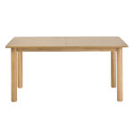 Miliboo table extensible rallonges int�gr�es rectangulaire bois clair fr�ne l160 - 210 cm claudie