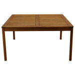 Miliboo table de jardin carr�e en bois massif l147 cm akis