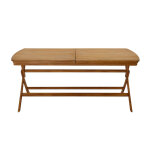 Miliboo table de jardin extensible rallonges int�gr�es en bois massif l180 - 240 cm canopee