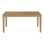 Miliboo table de jardin rectangulaire en bois teck massif l160 cm ubud
