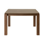 Miliboo table � manger carr�e bois fonc� noyer l120 cm raya