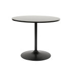 Miliboo table à manger design ronde noire d90 cm calista Miliboo table à manger design ronde noire d90 cm calista