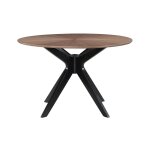 Miliboo table à manger design ronde noyer d120 cm dielli Miliboo table à manger design ronde noyer d120 cm dielli