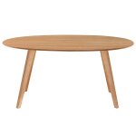 Miliboo table à manger design scandinave ovale bois clair l160 cm marik Miliboo table à manger design scandinave ovale bois clair l160 cm marik