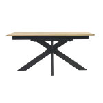 Miliboo table  manger rectangulaire extensible rallonge intgre en bois clair chne massif l160 - 245 ...