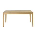Miliboo table  manger rectangulaire extensible rallonge intgre en bois clair chne massif l160 - 245 ...