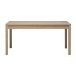 Miliboo table � manger rectangulaire avec rangements finition bois clair ch�ne l160 cm izzie