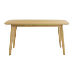 Miliboo table  manger rectangulaire scandinave bois clair chne l150 cm leena