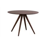 Miliboo table à manger ronde design noyer d106 cm walford Miliboo table à manger ronde design noyer d106 cm walford