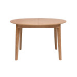 Miliboo table � manger ronde extensible en bois clair ch�ne l120 - 150 cm ansel