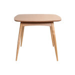 Miliboo table � manger scandinave carr�e fr�ne naturel l90 cm baltik