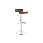 Miliboo tabouret de bar design en bois coloris noyer surf v2