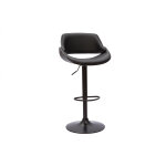 Miliboo tabouret de bar design noir r�glable pivotant 360� clash
