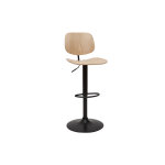 Miliboo tabouret de bar relevable bois clair et mtal noir tobias