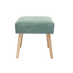 Miliboo tabouret bas en tissu effet velours texturé vert céladon et bois clair massif h46 cm guesta Miliboo tabouret bas en tissu effet velours texturé vert céladon et bois clair massif h46 cm guesta