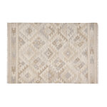 Miliboo tapis berbre beige  motifs en laine et coton 160 x 230 cm maka