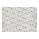 Miliboo tapis rectangulaire � motifs losanges noirs 200 x 300 cm silan