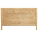 Miliboo t�te de lit en bois manguier massif grav� l165 cm vibes