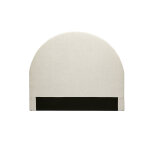 Miliboo tête de lit ronde en tissu beige l160 cm naomy Miliboo tête de lit ronde en tissu beige l160 cm naomy