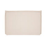 Miliboo tte de lit en tissu effet lin beige l160 cm pia