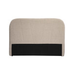 Miliboo t�te de lit en tissu effet velours textur� beige l169 cm alanis