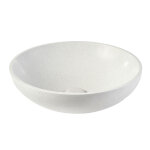Miliboo vasque ronde en terrazzo gris d40 cm laora