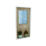 Silumen cadre photo 13x18cm en bois + plantes artificielles - silumen Silumen cadre photo 13x18cm en bois + plantes artificielles - silumen