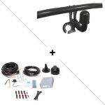 Attelage audi a3 sportback (09 / 04 - 01 / 13) col de cygne + faisceau universel 7 broches + boitier ...