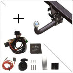 Attelage audi a4 berline (12 / 15 - ) col de cygne + faisceau universel 7 broches + boitier lectronique ...