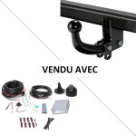 Attelage audi a6 berline (03 / 11 - 05 / 18) col de cygne + faisceau universel 7 broches + boitier lectroniqu ...