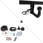 Attelage citron berlingo iii m (07 / 18 - ) col de cygne + faisceau universel 7 broches + boitier lectroniqu ...