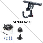 Attelage dacia duster y compris facelift & look sport (04 / 10 - 11 / 13) rdsov + faisceau universel ...